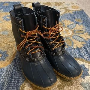 Navy L.L. Bean Boots